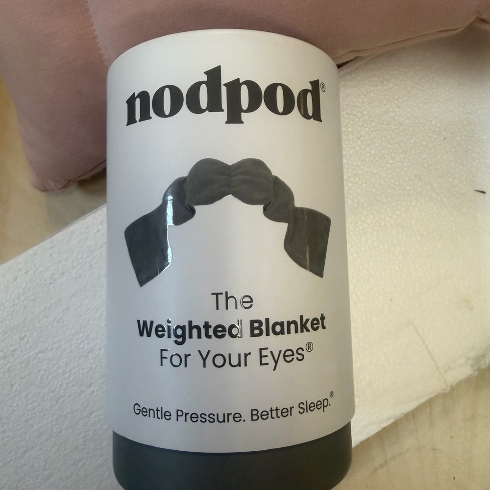 Nodpod Black Weighted Eye Blanket